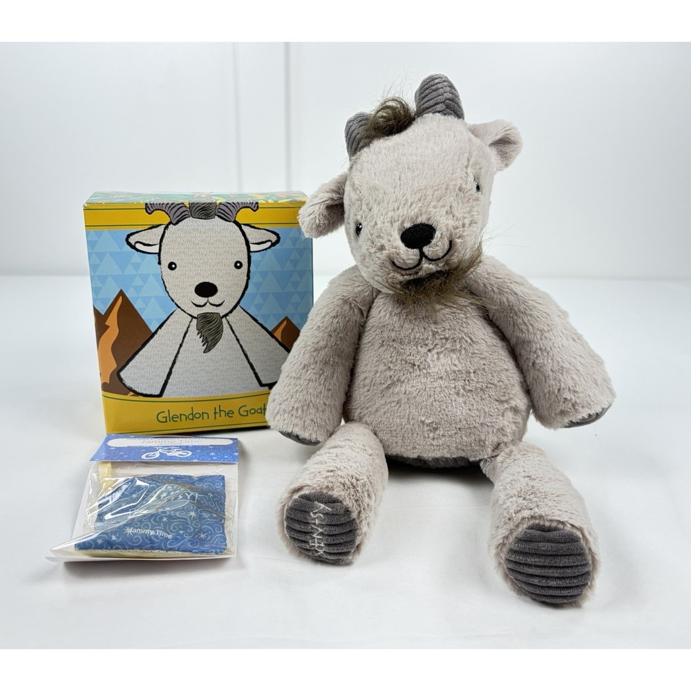 Scentsy Buddy Glendon The Goat Plush Stuffed Animal 16" w/ Box & Jammy Time Pak